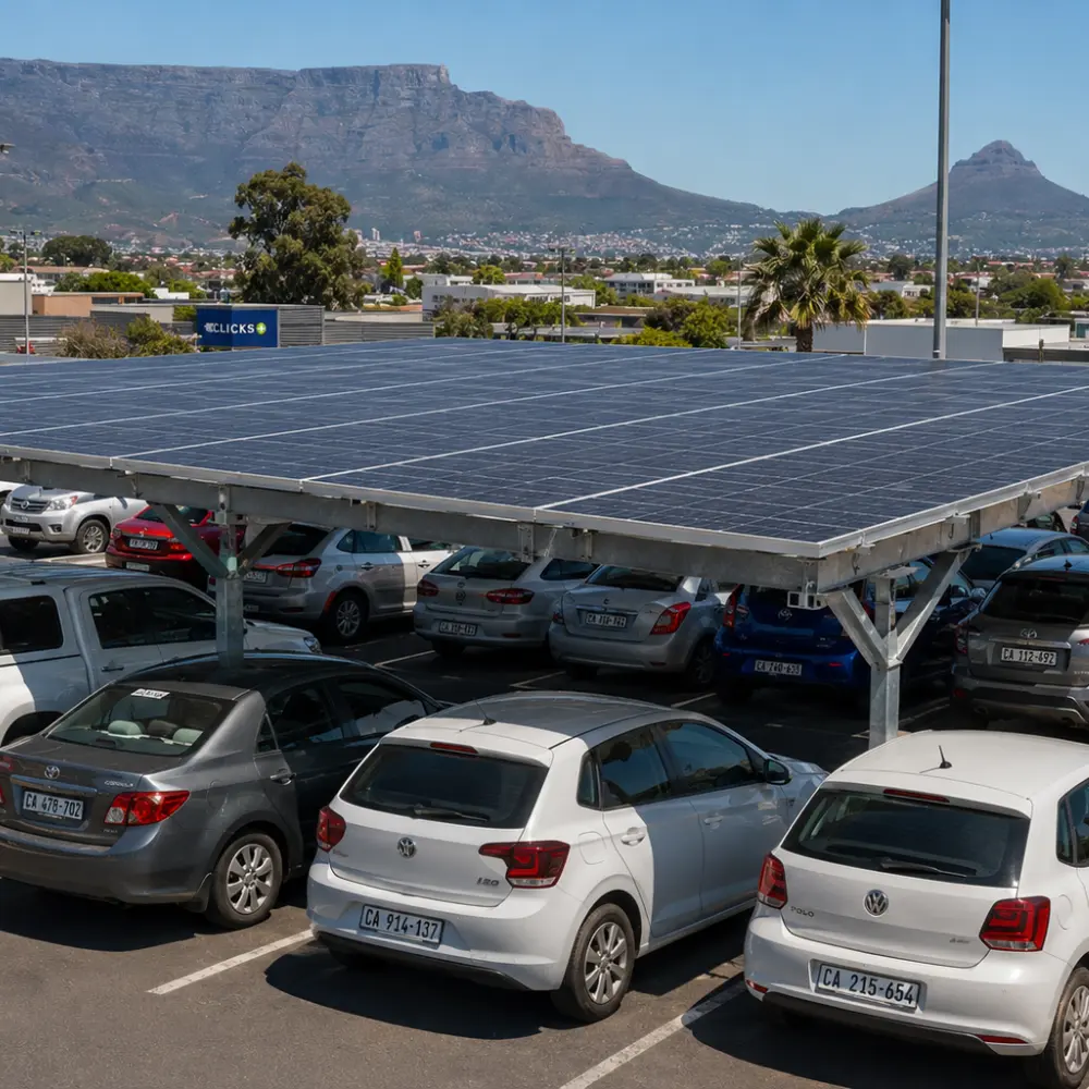 Solar car park installation